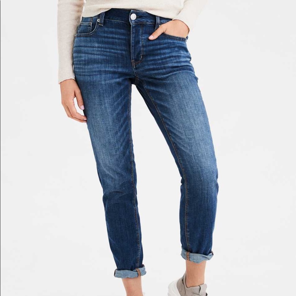 American Eagle Tomgirl Jeans, dark wash
